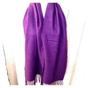 Purple Fringe Scarf